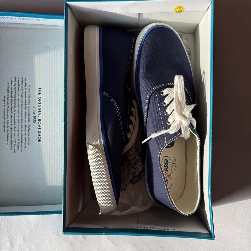 J Crew Men’s Sperry Top Siders CLOUD CVO J.CREW NAVY 9.5